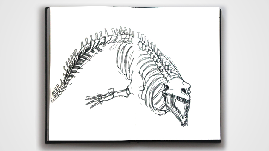 Réalisation faite sur mon carnet de dessins